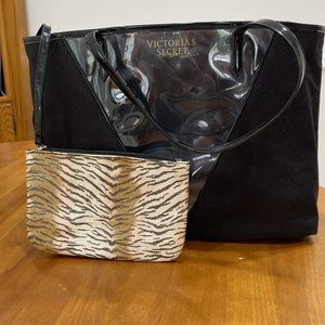 NWOT.  Victoria’s Secret, 2-piece, tote/cosmetic bag set.